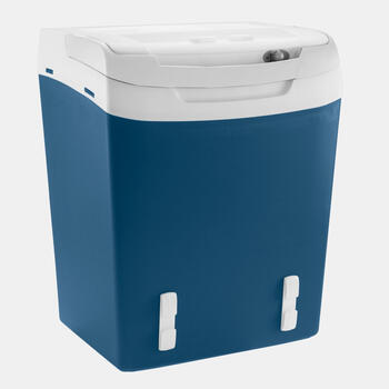 Mobicool MS30 - Thermoelektrische Kühlbox mit 29 Liter Fassungsvermögen und Sicherheitsgurtfixierung, blau, 12/230 V