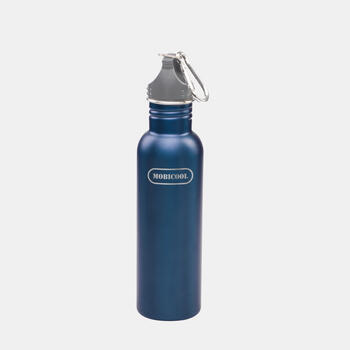 Mobicool MDO75 - Stainless steel drink bottle, 0.75 l, with carabiner